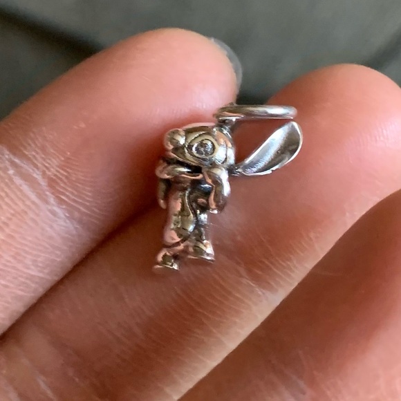 NWOT Stitch Pendant Dangle Charm Sterling Silver 925 - Picture 7 of 10